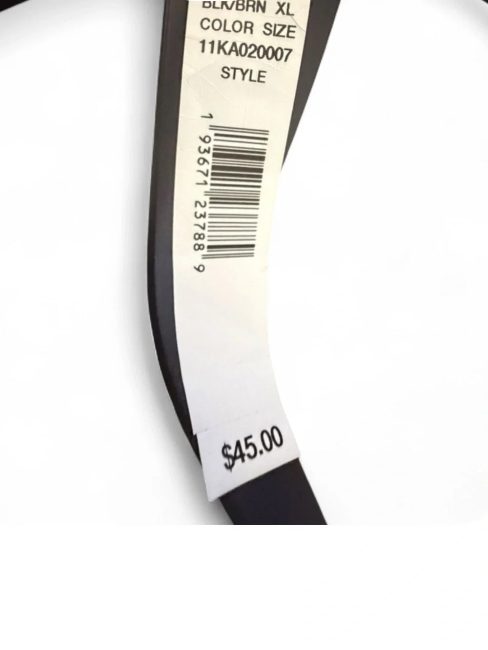 Calvin Klein Black Belt with CK Round Logo Buckle